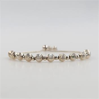 Sterling Silver Beaded Bracelet
