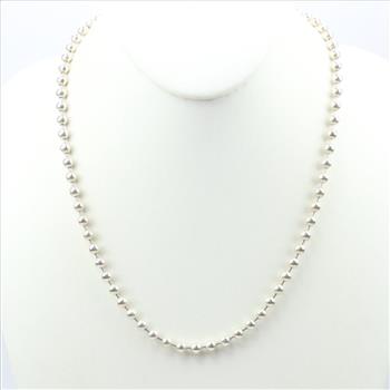 Sterling Silver Beaded Necklace