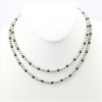 Sterling Silver Beaded Necklace