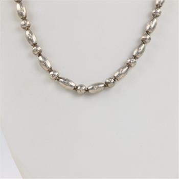 Sterling Silver Beaded Necklace