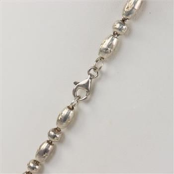 Sterling Silver Beaded Necklace