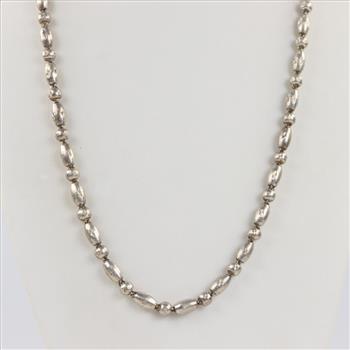 Sterling Silver Beaded Necklace