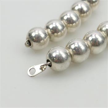 Sterling Silver Beaded Necklace