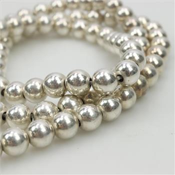 Sterling Silver Beaded Necklace
