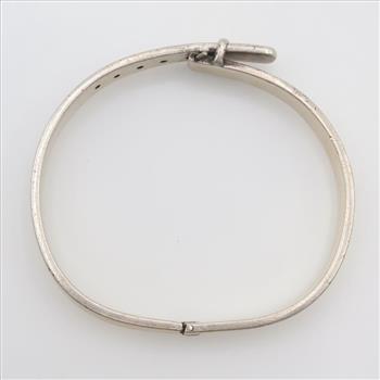 Sterling Silver Belt Buckle Bracelet