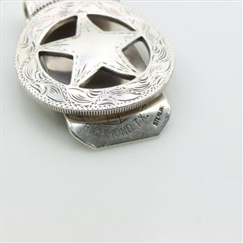 Sterling Silver Belt Buckle Money Clip