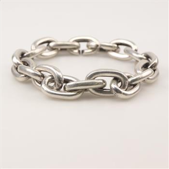 Sterling Silver Big Link Bracelet