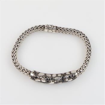 Sterling Silver Black Stone Bracelet