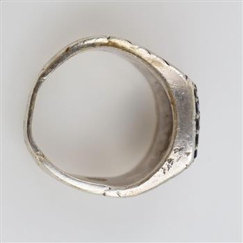 Sterling Silver Black Stone Ring