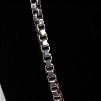 Sterling Silver Box Chain Necklace