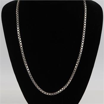 Sterling Silver Box Chain Necklace
