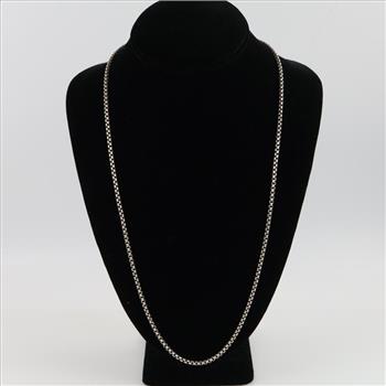 Sterling Silver Box Chain Necklace
