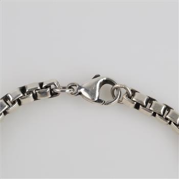 Sterling Silver Box Link Bracelet