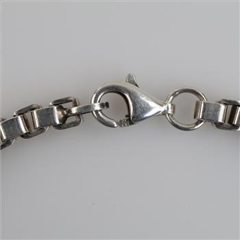 Sterling Silver Box Link Bracelet