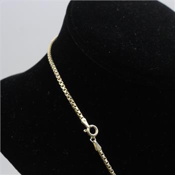 Sterling Silver Box Necklace