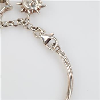 Sterling Silver Bracelet With Charms