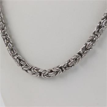 Sterling Silver Byzantine Necklace