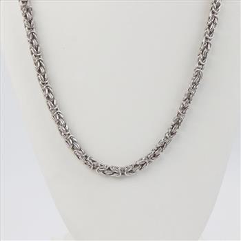 Sterling Silver Byzantine Necklace