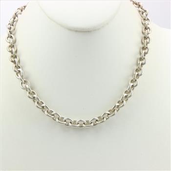 Sterling Silver Cable Chain Necklace