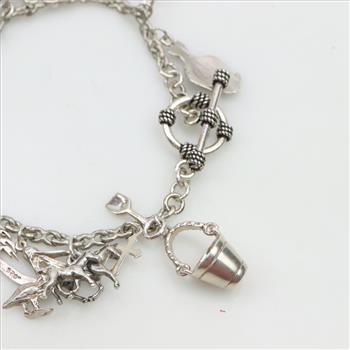 Sterling Silver Charm Bracelet
