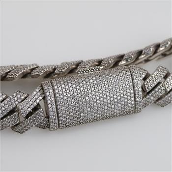 Sterling Silver Clear Stone Bracelet