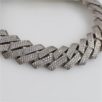 Sterling Silver Clear Stone Bracelet