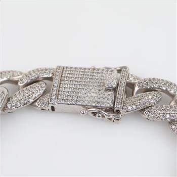 Sterling Silver Clear Stone Bracelet