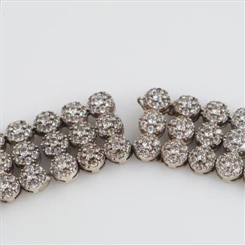 Sterling Silver Clear Stone Bracelet