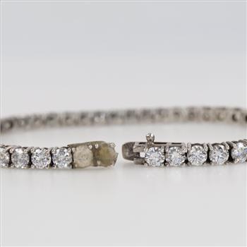 Sterling Silver Clear Stone Bracelet