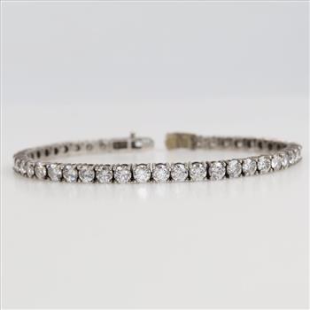 Sterling Silver Clear Stone Bracelet