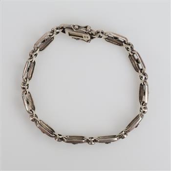 Sterling Silver Clear Stone Bracelet