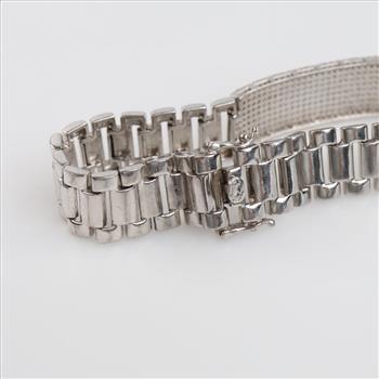 Sterling Silver Clear Stone Bracelet
