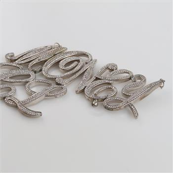 Sterling Silver Clear Stone 