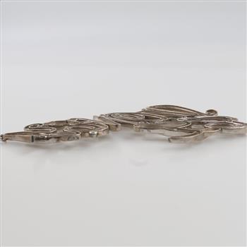 Sterling Silver Clear Stone 