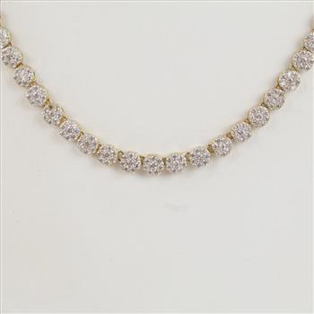 Sterling Silver Clear Stone Necklace