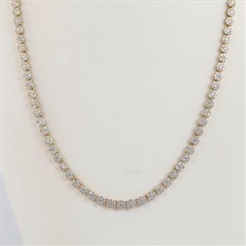 Sterling Silver Clear Stone Necklace