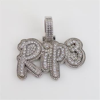 Sterling Silver Clear Stone Pendant