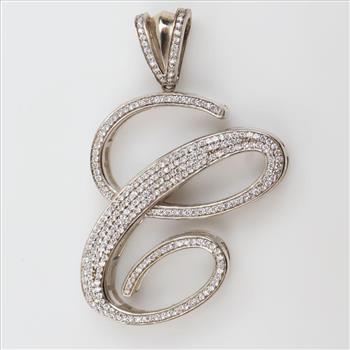 Sterling Silver Clear Stone Pendant