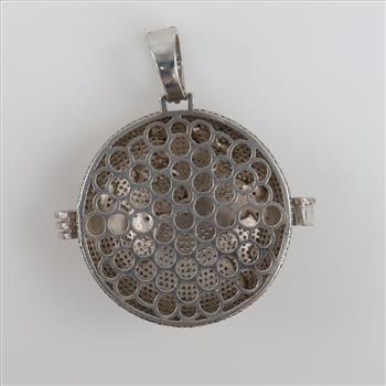 Sterling Silver Clear Stone Pendant