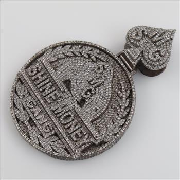 Sterling Silver Clear Stone Pendant