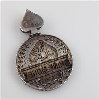 Sterling Silver Clear Stone Pendant