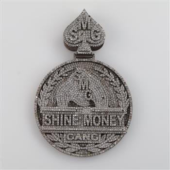 Sterling Silver Clear Stone Pendant