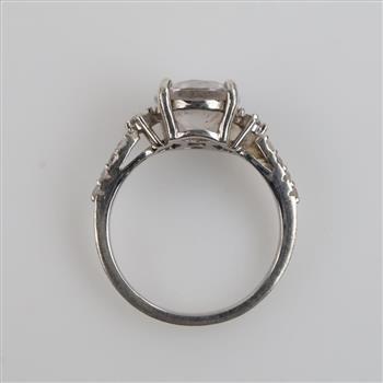 Sterling Silver Clear Stone Ring