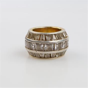 Sterling Silver Clear Stone Ring