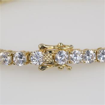 Sterling Silver Clear Stone Tennis Bracelet