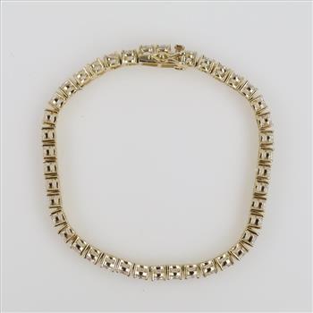 Sterling Silver Clear Stone Tennis Bracelet