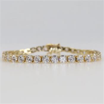 Sterling Silver Clear Stone Tennis Bracelet