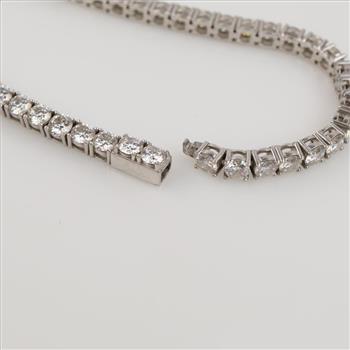 Sterling Silver Clear Stone Tennis Bracelet
