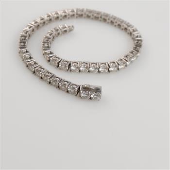 Sterling Silver Clear Stone Tennis Bracelet