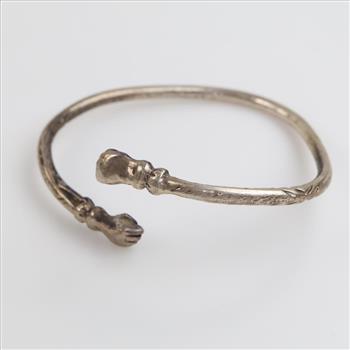 Sterling Silver Closed Fists Cuff Bracelet